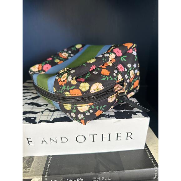 Tory Burch Floral Stripe Cosmetic Bag - Picture 4 of 7